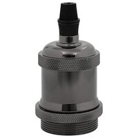 Lamphouders 2 st glanzend zwart E27