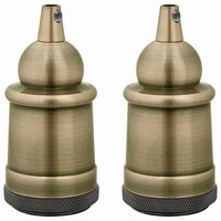 Lamphouders 2 st brons E27
