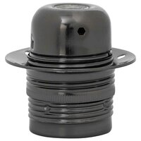 Lamphouders 2 st glanzend zwart E27