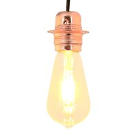 Lamphouders 2 st ros&eacute;goud E27