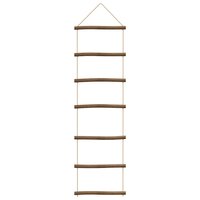 Wanddecoraties laddervormig 2 st 30x100 cm naturel tak