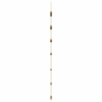 Wanddecoraties laddervormig 2 st 30x100 cm naturel tak