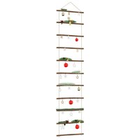 Wanddecoratie laddervormig 50x200 cm naturel tak