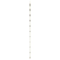 Wanddecoratie laddervormig 50x200 cm naturel tak