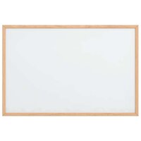 Magnetisch whiteboard met massief grenenhouten frame 60x40 cm