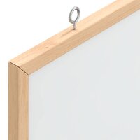 Magnetisch whiteboard met massief grenenhouten frame 60x40 cm