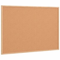 Kurkbord met massief grenenhouten frame 80x55 cm