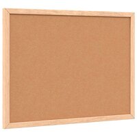 Krijtbord met massief grenenhouten frame 40x30 cm zwart
