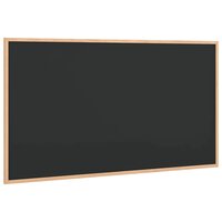 Krijtbord met massief grenenhouten lijst 100x55 cm zwart