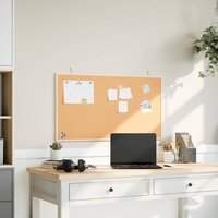 Kurkbord met massief grenenhouten frame 100x55 cm