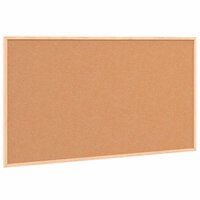 Kurkbord met massief grenenhouten frame 100x55 cm