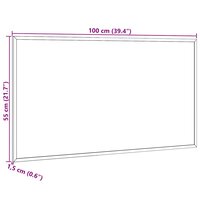 Kurkbord met massief grenenhouten frame 100x55 cm