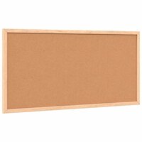 Krijtbord met massief grenenhouten frame 60x30 cm zwart