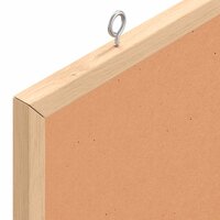 Bord in kurk met massief grenenhouten frame 60x30 cm
