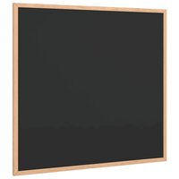 Krijtbord met massief grenenhouten lijst 60x55 cm zwart