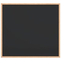Krijtbord met massief grenenhouten lijst 60x55 cm zwart