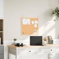 Kurkbord met massief grenenhouten frame 60x55 cm