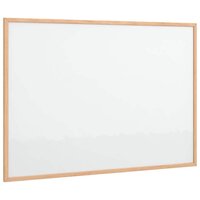 Magnetisch whiteboard met massief grenenhouten frame 80x55 cm