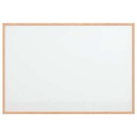 Magnetisch whiteboard met massief grenenhouten frame 80x55 cm