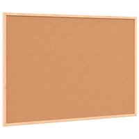 Magnetisch whiteboard met massief grenenhouten frame 80x55 cm