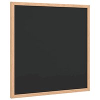 Krijtbord met massief grenenhouten lijst 40x40 cm zwart
