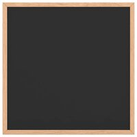 Krijtbord met massief grenenhouten lijst 40x40 cm zwart