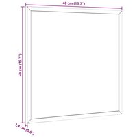 Krijtbord met massief grenenhouten lijst 40x40 cm zwart