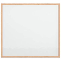 Magnetisch whiteboard met massief grenenhouten frame 60x55 cm