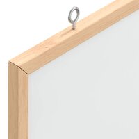 Magnetisch whiteboard met massief grenenhouten frame 60x55 cm