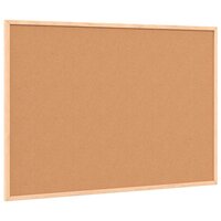Krijtbord met massief grenenhouten lijst 80x55 cm zwart