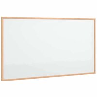 Magnetisch whiteboard met massief grenenhouten frame 100x55 cm