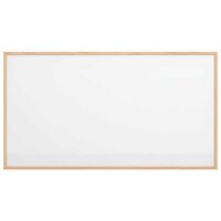 Magnetisch whiteboard met massief grenenhouten frame 100x55 cm