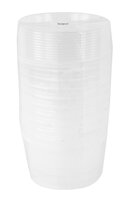Merkloos Emmer Rond Met Deksel 870 ML 10 ST