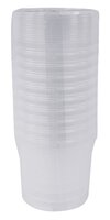 Merkloos Emmer Rond Met Deksel 520 ML 10 ST