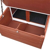 Trixie Natura Kippenhok Grenenhout Bruin / Wit 183X80X107 CM