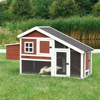 Trixie Natura Kippenhok Grenenhout Bruin / Wit 183X80X107 CM