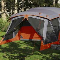 Tent met luifel 4-persoons waterdicht oranje
