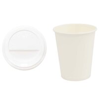 Papieren koffiekopjes met deksel 1000 st 8oz 200 ml