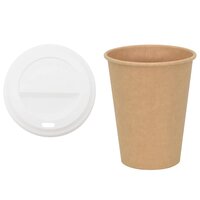Papieren koffiekopjes met deksel 1000 st 12oz 300 ml