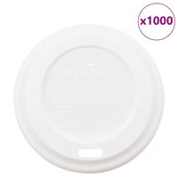Papieren koffiebekerdeksels &Oslash;60 mm 4oz 1000 st kunststof wit