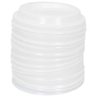 Papieren koffiebekerdeksels &Oslash;60 mm 4oz 1000 st kunststof wit