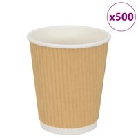 Papieren koffiekopjes 500 st 8oz 200 ml bruin