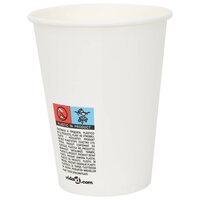 Papieren koffiekopjes 1000 st 12oz 300 ml wit