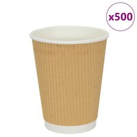 Papieren koffiekopjes 500 st 12oz 300 ml bruin