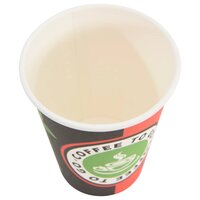Papieren koffiekopjes 1000 st 12oz 300 ml rood en zwart