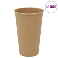 Papieren koffiekopjes 1000 st 16oz 400 ml bruin