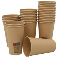 Papieren koffiekopjes 1000 st 16oz 400 ml bruin