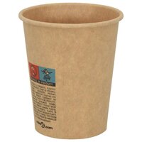 Papieren koffiekopjes 1000 st 8oz 200 ml bruin