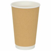 Papieren koffiekopjes 500 st 16oz 400 ml bruin