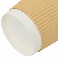 Papieren koffiekopjes 500 st 16oz 400 ml bruin
